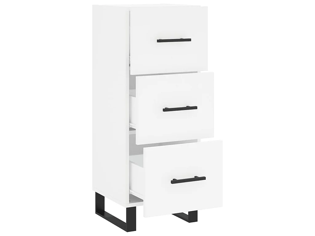 Buffet blanc 34,5x34x90 cm bois d'ingénierie QWE71462