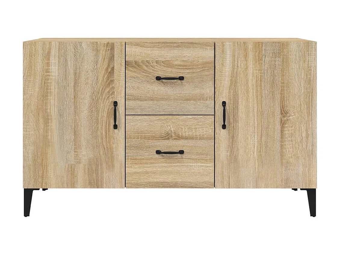 Dressoir 100x36x60 cm bewerkt hout sonoma eikenkleurig NL10563