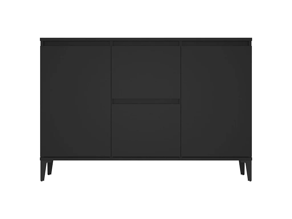 Buffet Noir 104x35x70 cm Aggloméré EGER20905