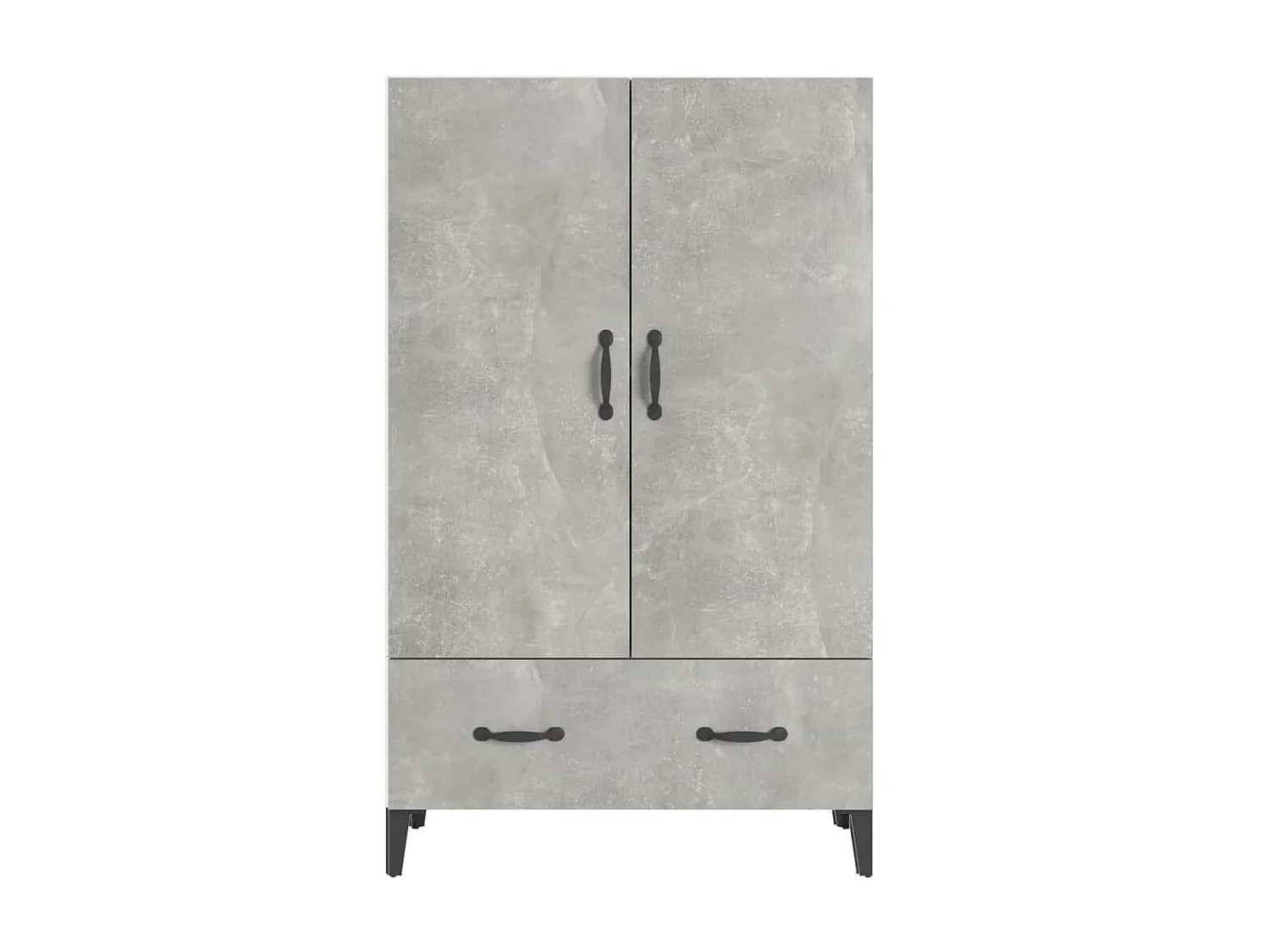 Buffet haut Gris béton 70x31x115 cm Bois d'ingénierie EGER50023