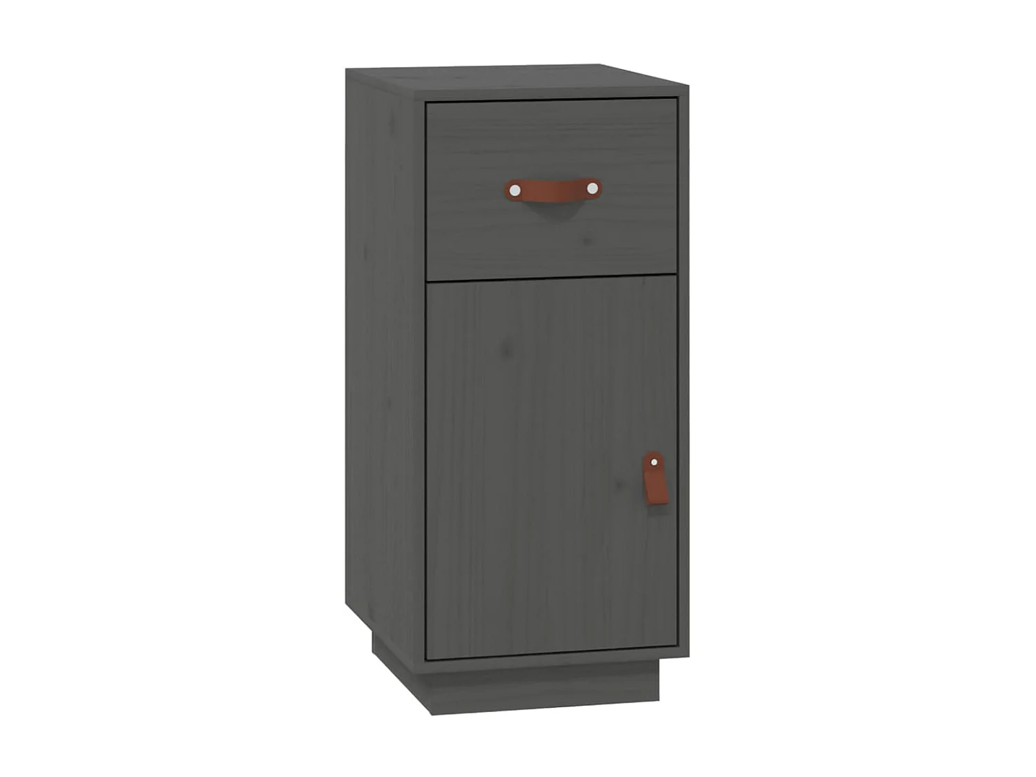 Dressoir 34x40x75 cm massief grenenhout grijs NL605488