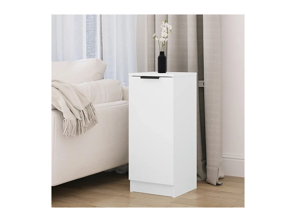 Buffet Blanc 30x30x70 cm Bois d'ingénierie QWE63143