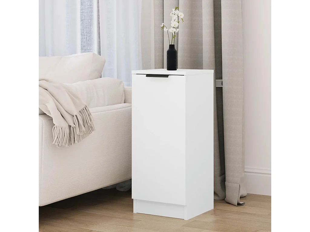 Buffet Blanc 30x30x70 cm Bois d'ingénierie QWE63143