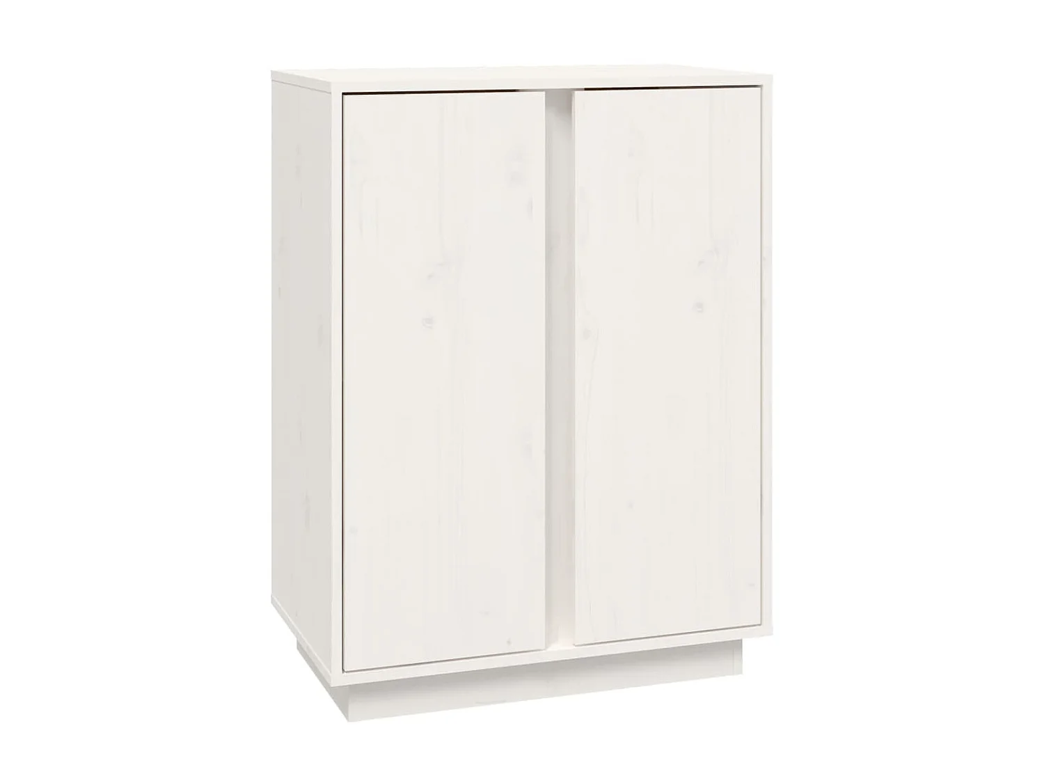 Buffet Blanc 60x35x80 cm Bois massif de pin EGER78345