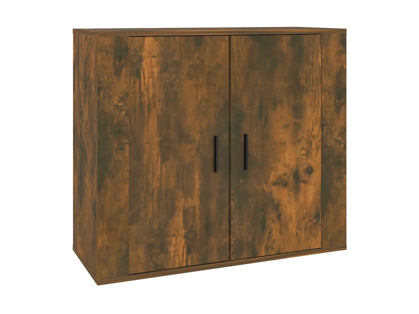 Dressoir 80x33x70 cm bewerkt hout gerookt eikenkleurig NL61336
