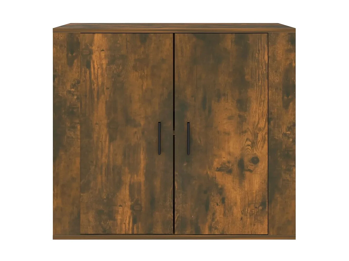 Dressoir 80x33x70 cm bewerkt hout gerookt eikenkleurig NL61336