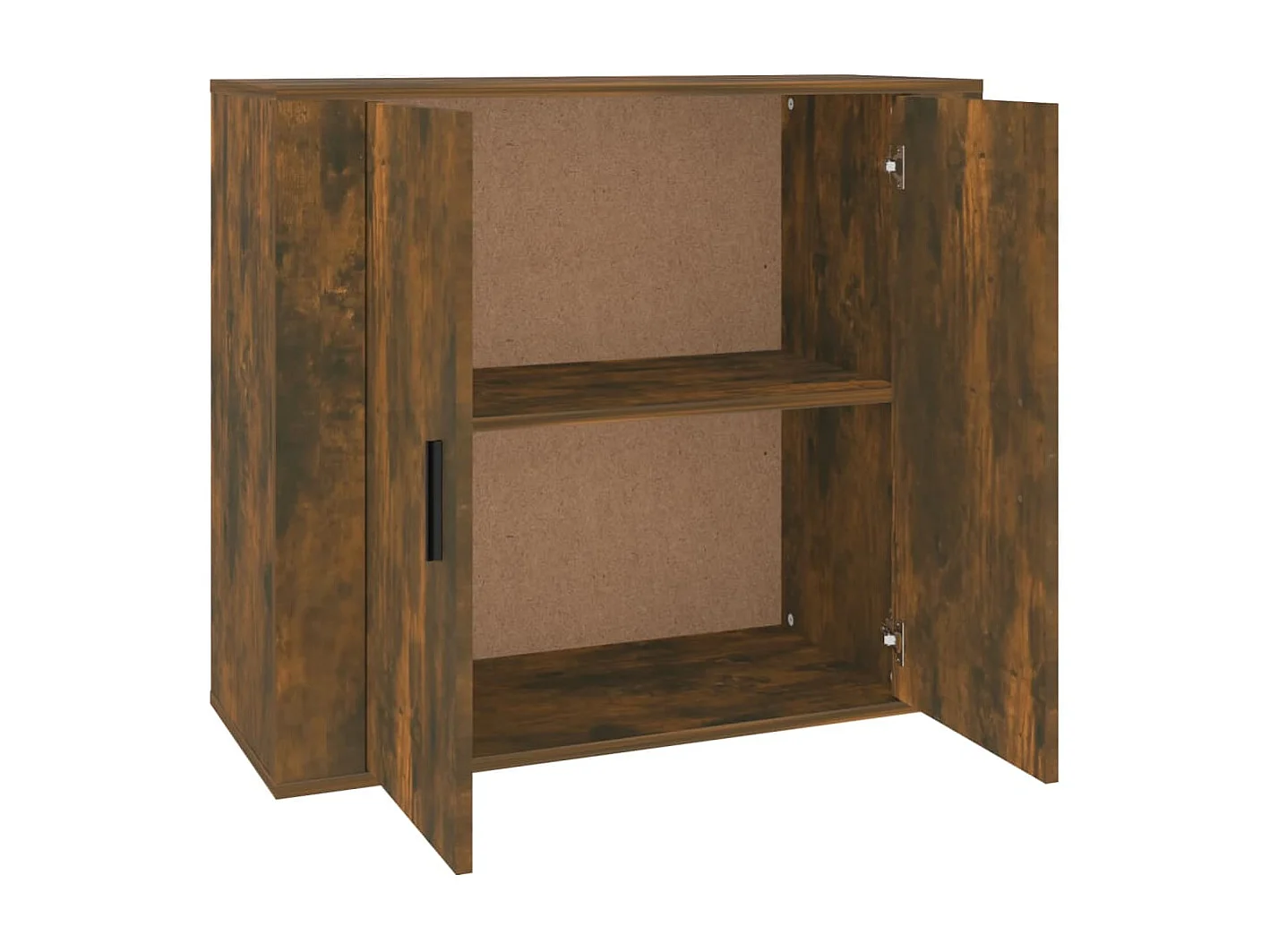 Dressoir 80x33x70 cm bewerkt hout gerookt eikenkleurig NL61336