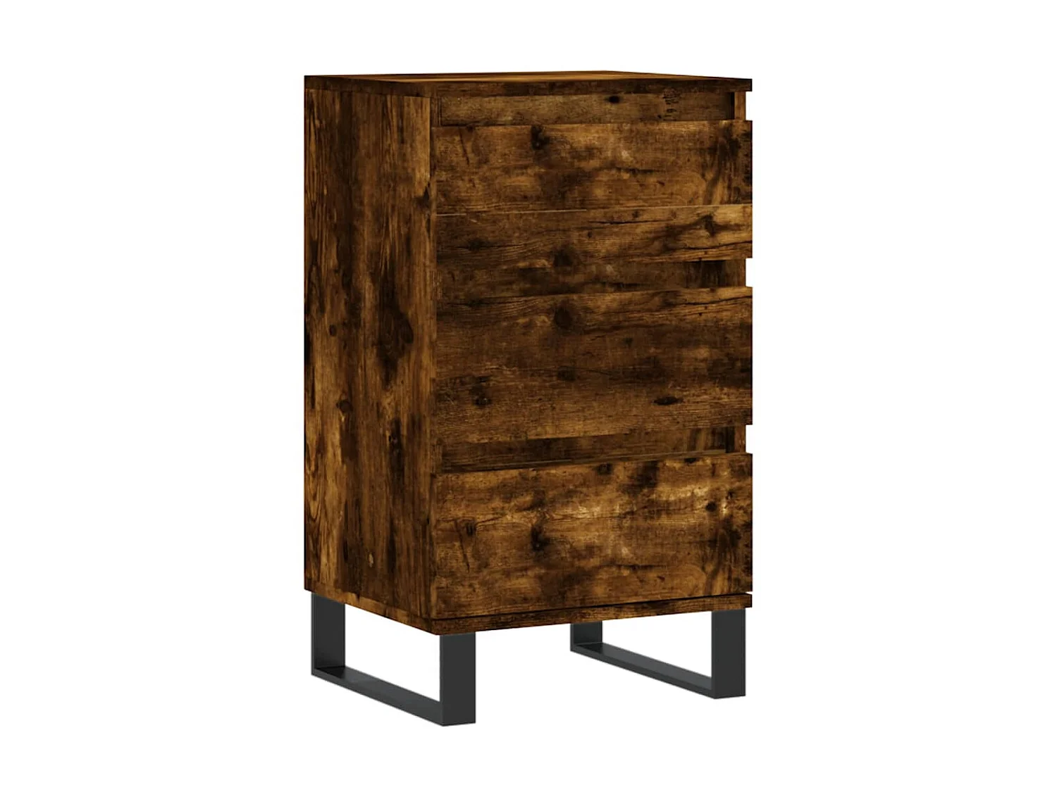 Aparador madera de ingeniería roble ahumado 40x35x70 cm ES93415