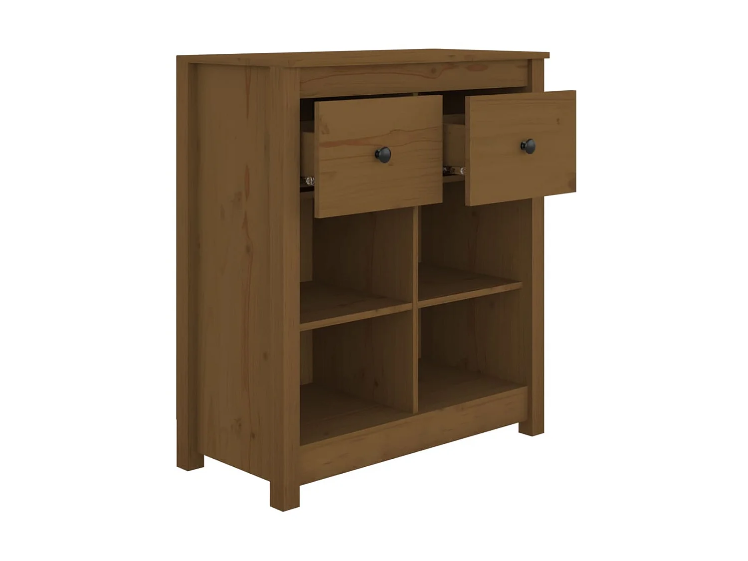 Dressoir 70x35x80 cm massief grenenhout honingbruin NL590192