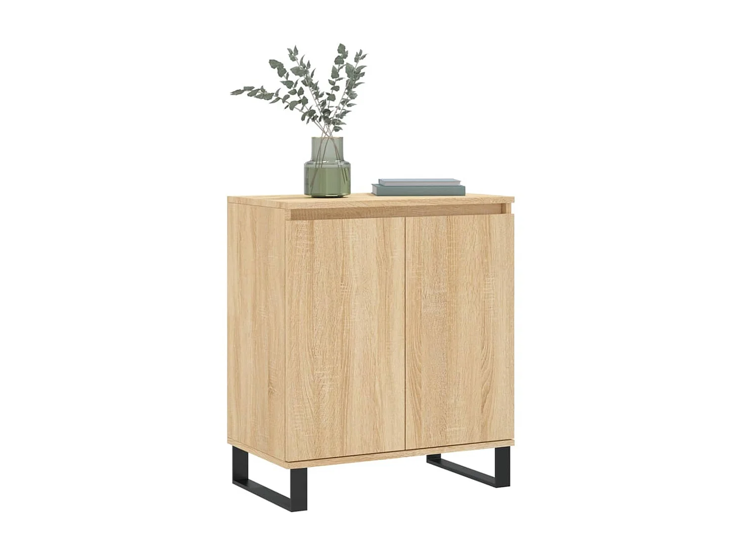 Dressoir 60x35x70 cm bewerkt hout sonoma eikenkleurig NL90552