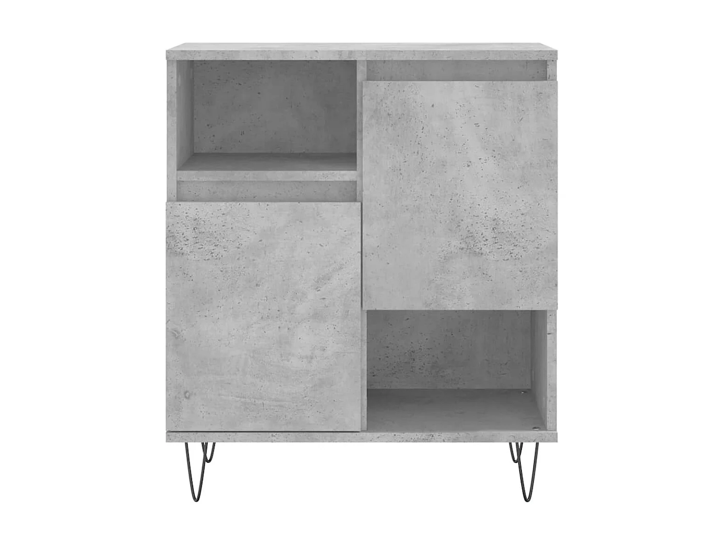 Buffet Gris béton 60x35x70 cm Bois d'ingénierie QWE27128