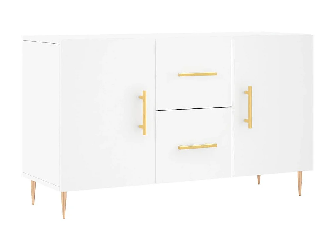 Buffet blanc 100x36x60 cm bois d'ingénierie QWE77211