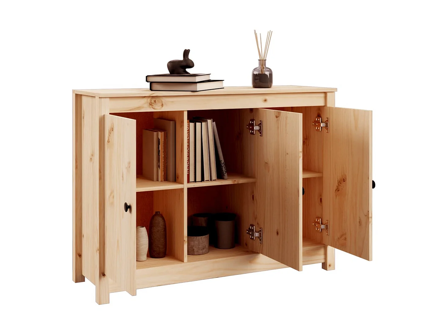 Dressoir 100x35x74 cm massief grenenhout NL645546