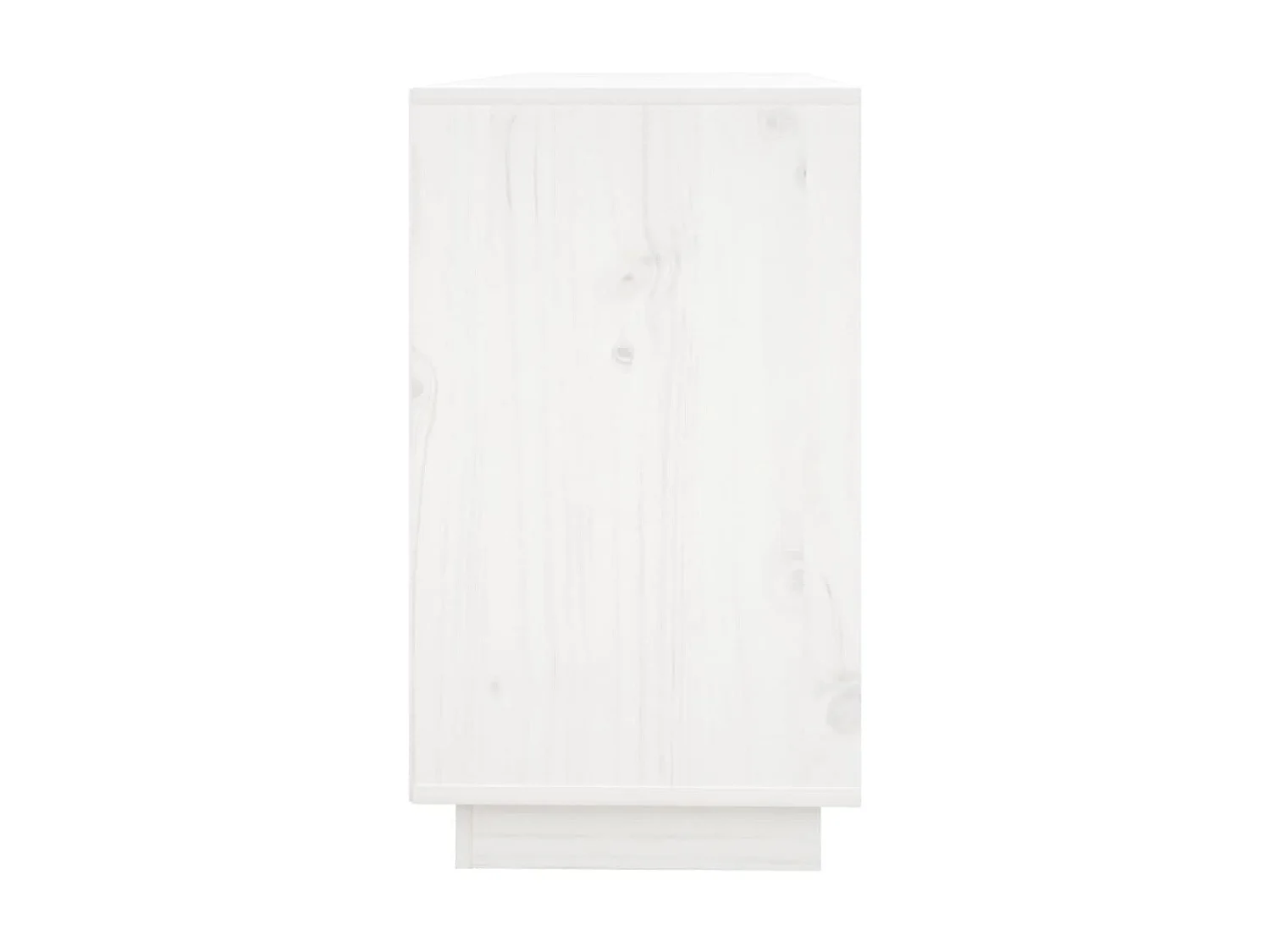 Buffet Blanc 111x34x60 cm Bois massif de pin QWE29871
