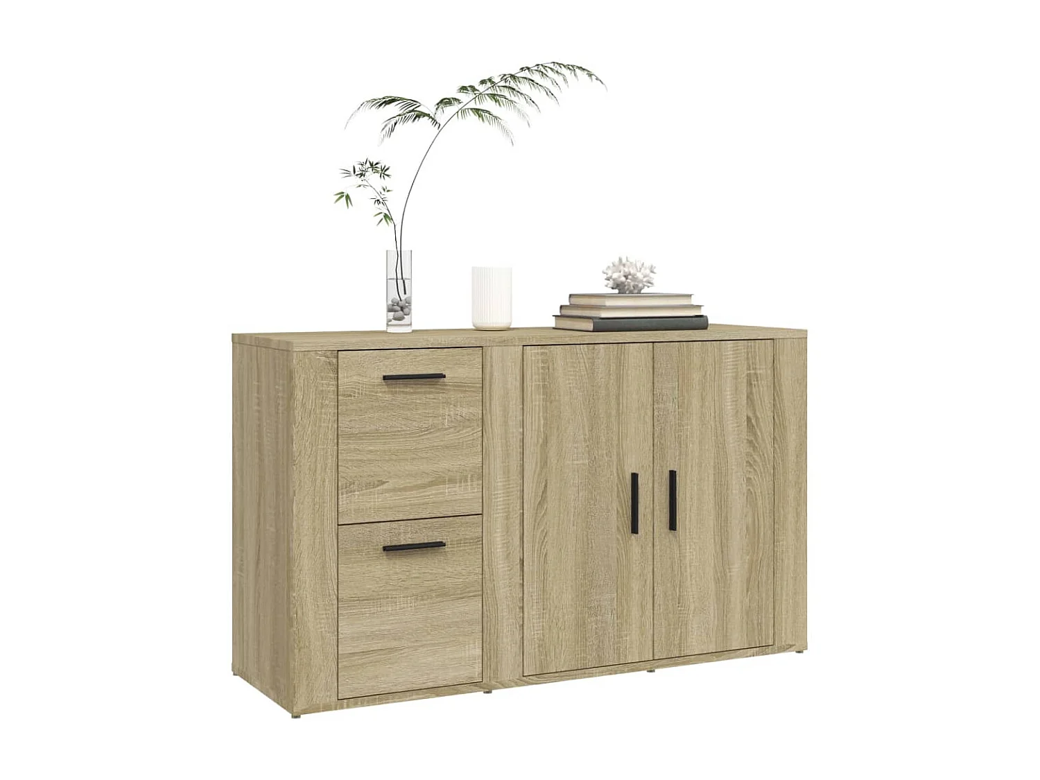 Buffet Chêne sonoma 100x33x59,5 cm Bois d'ingénierie EGER35414