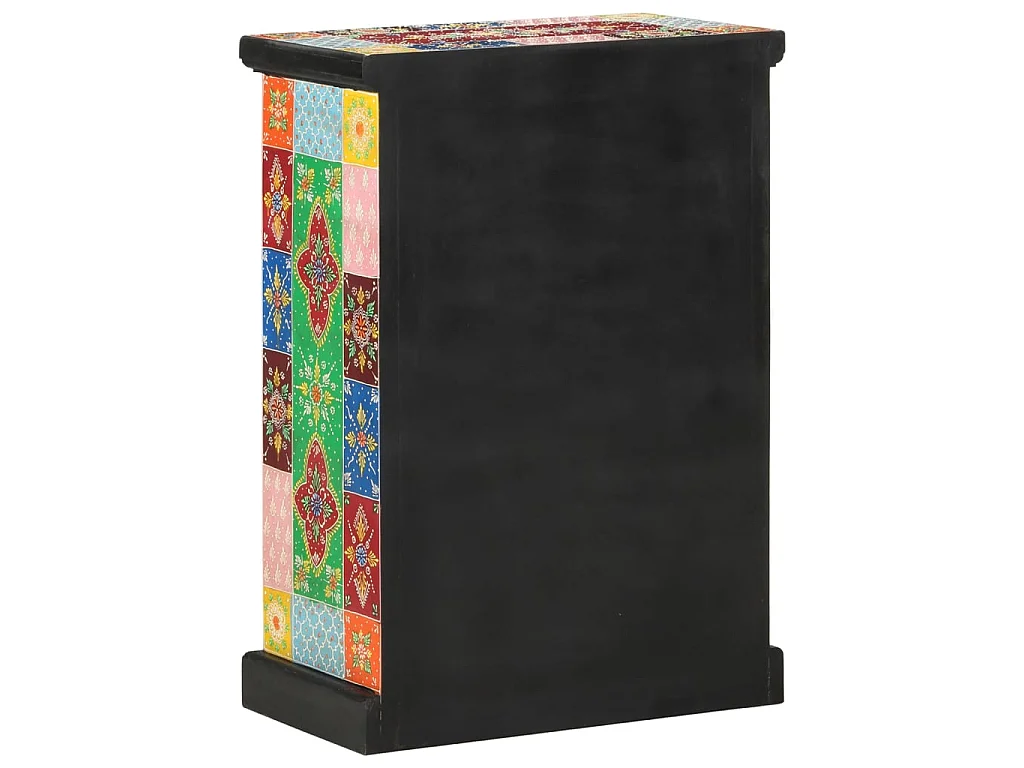 Aparador pintado à mão com portas 53x30x75 cm mangueira maciça PT776601