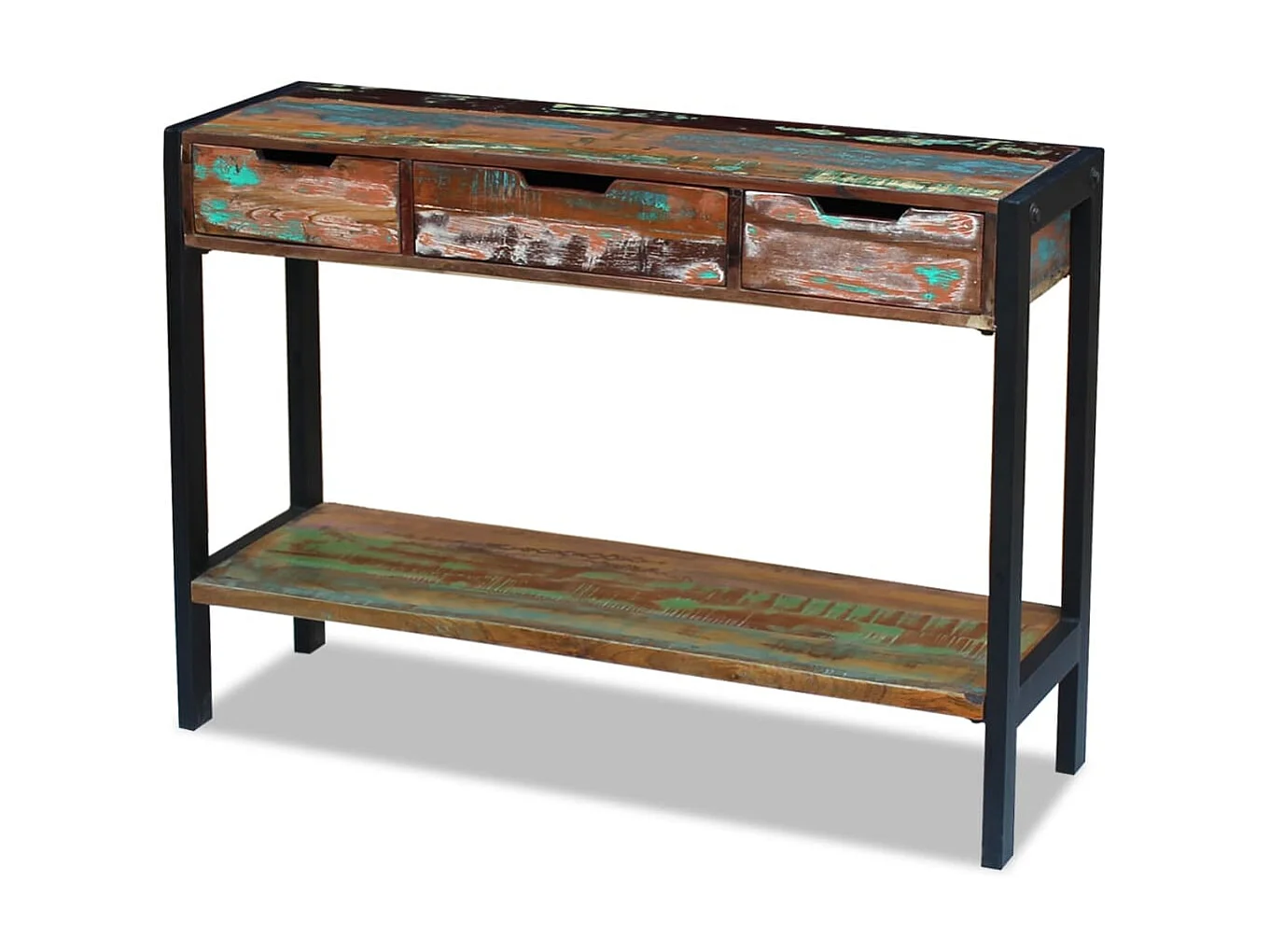 Buffet 3 tiroirs Bois de récupération massif EGER19968