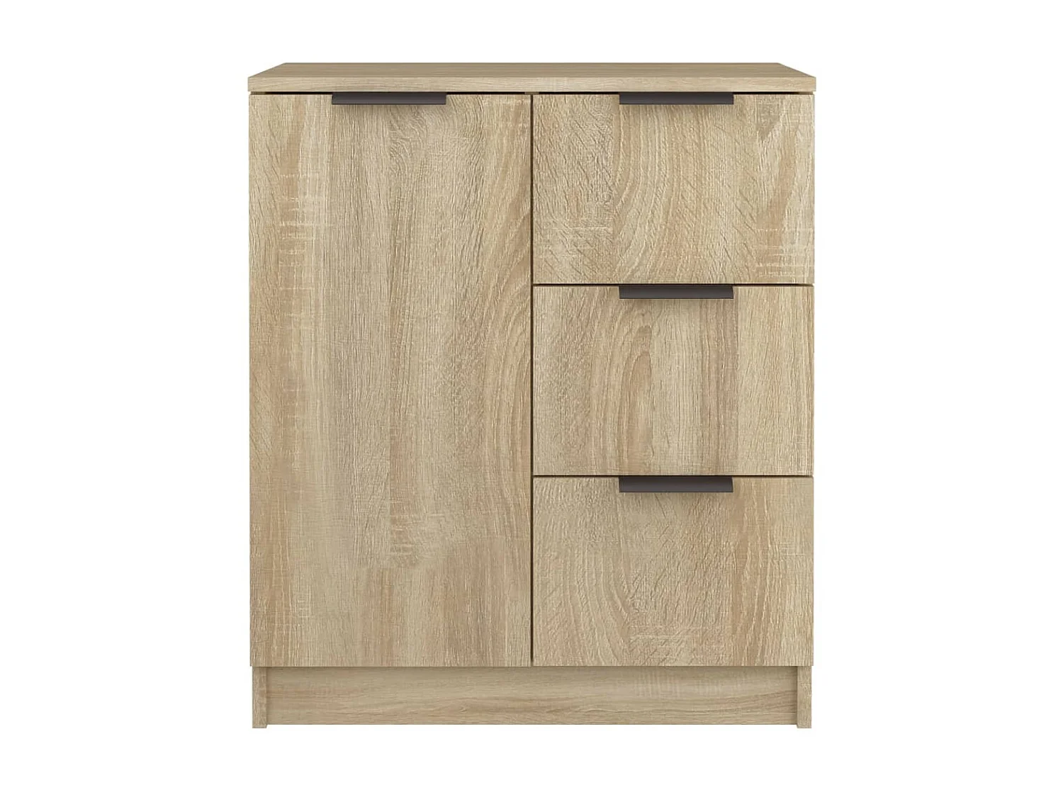 Dressoir 60x30x70 cm bewerkt hout sonoma eikenkleurig NL84356