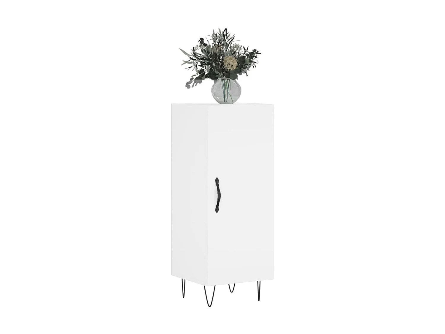 Buffet blanc 34,5x34x90 cm bois d'ingénierie QWE17900