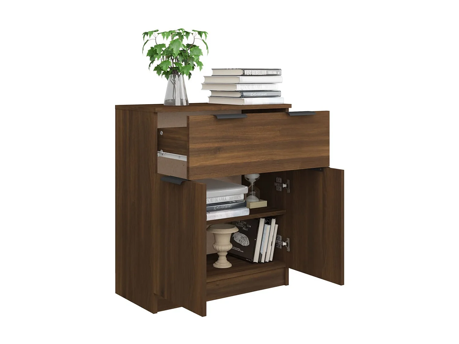 Buffet Chêne marron 60x30x70 cm Bois d'ingénierie EGER16346