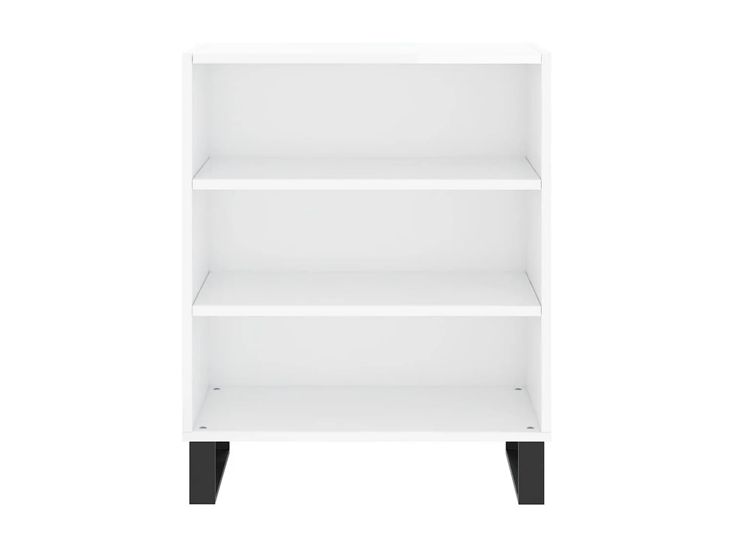 Aparador madera de ingeniería blanco brillante 57x35x70 cm ES28438