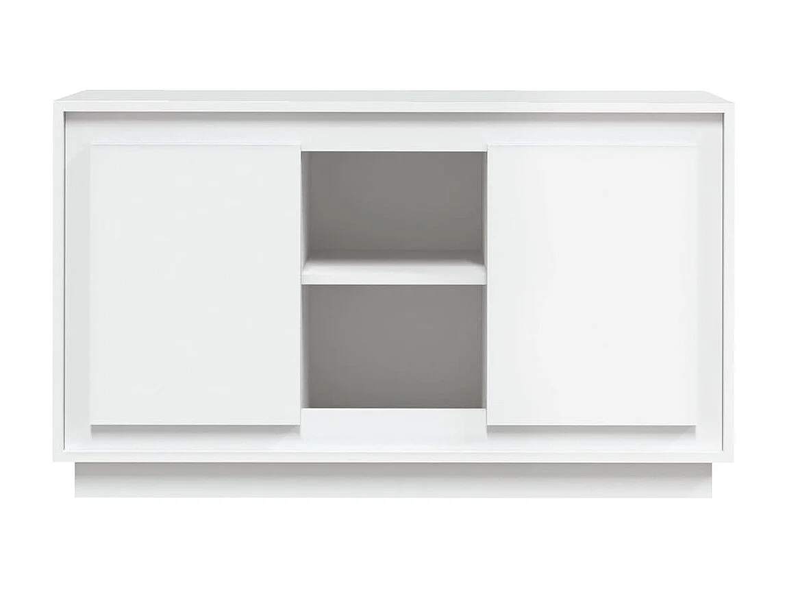 Buffet blanc 102x35x60 cm bois d'ingénierie QWE80156