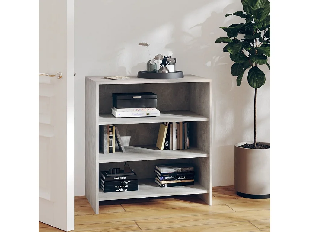 Buffet Gris béton 70x40,5x75 cm Aggloméré EGER10864