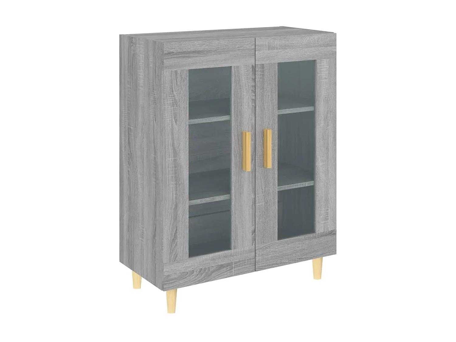 Buffet sonoma gris 69,5x34x90 cm bois d'ingénierie EGER86653