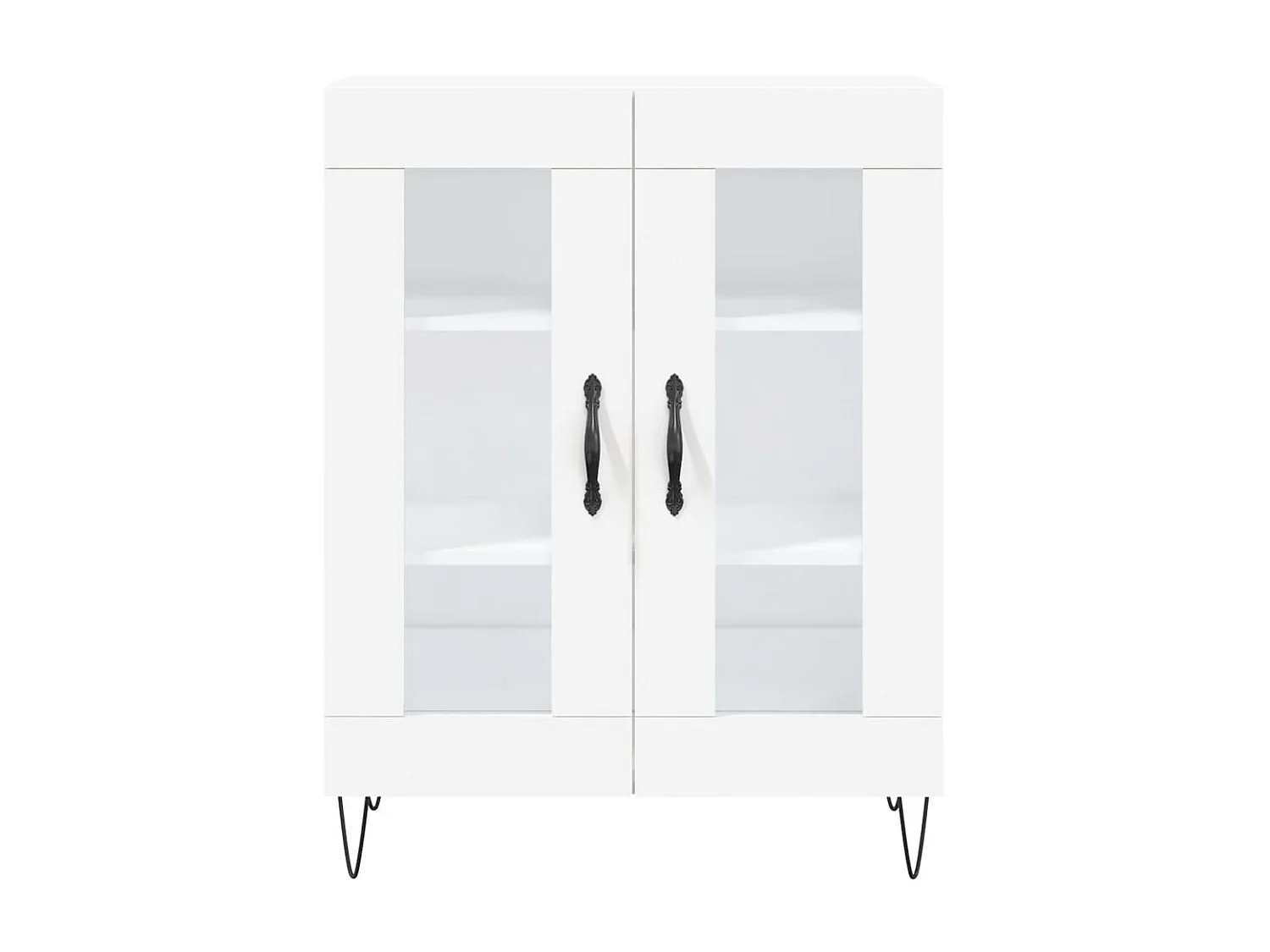 Buffet blanc 69,5x34x90 cm bois d'ingénierie QWE19940