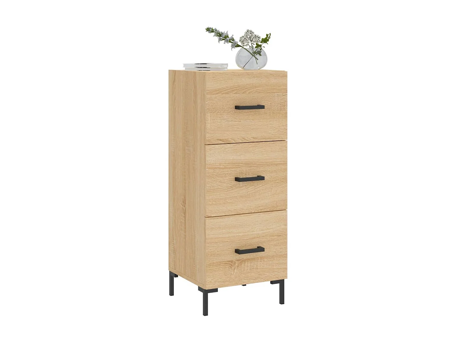 Buffet Chêne sonoma 34,5x34x90 cm Bois d'ingénierie QWE70330