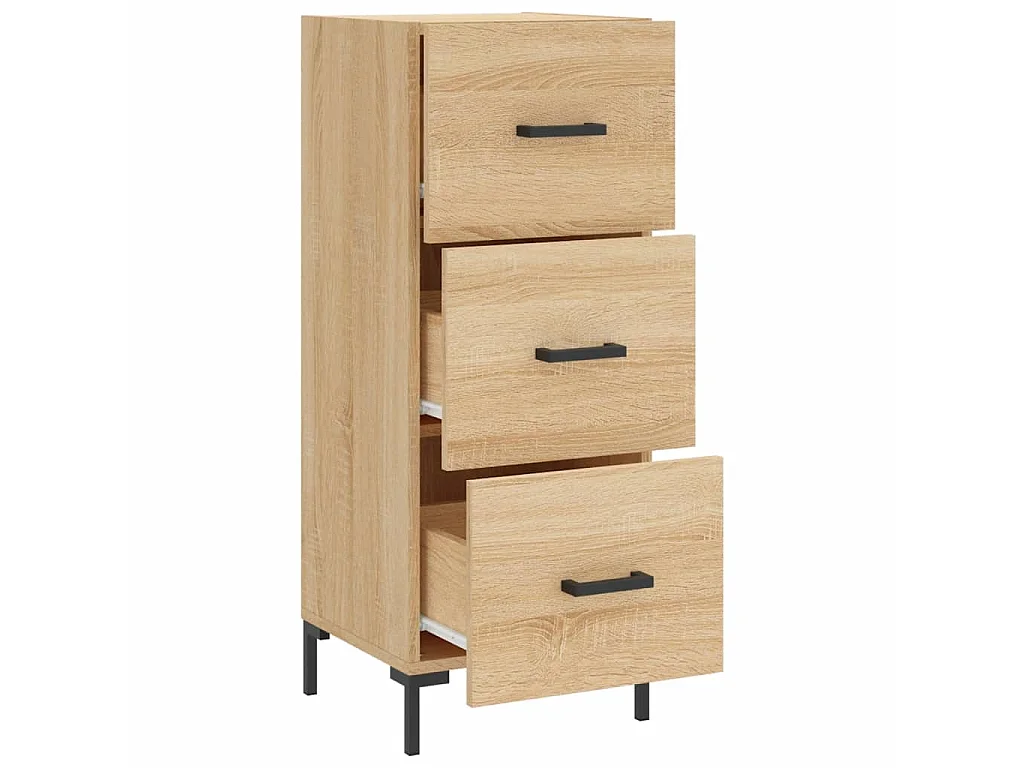 Buffet Chêne sonoma 34,5x34x90 cm Bois d'ingénierie QWE70330