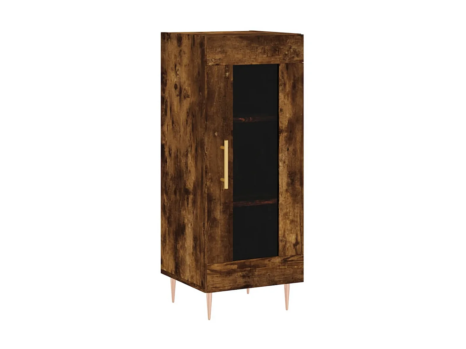 Buffet Chêne fumé 34,5x34x90 cm Bois d'ingénierie QWE21539