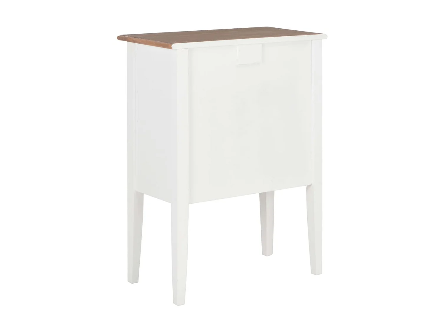 Aparador 54x30x80 cm madeira maciça branco PT553221