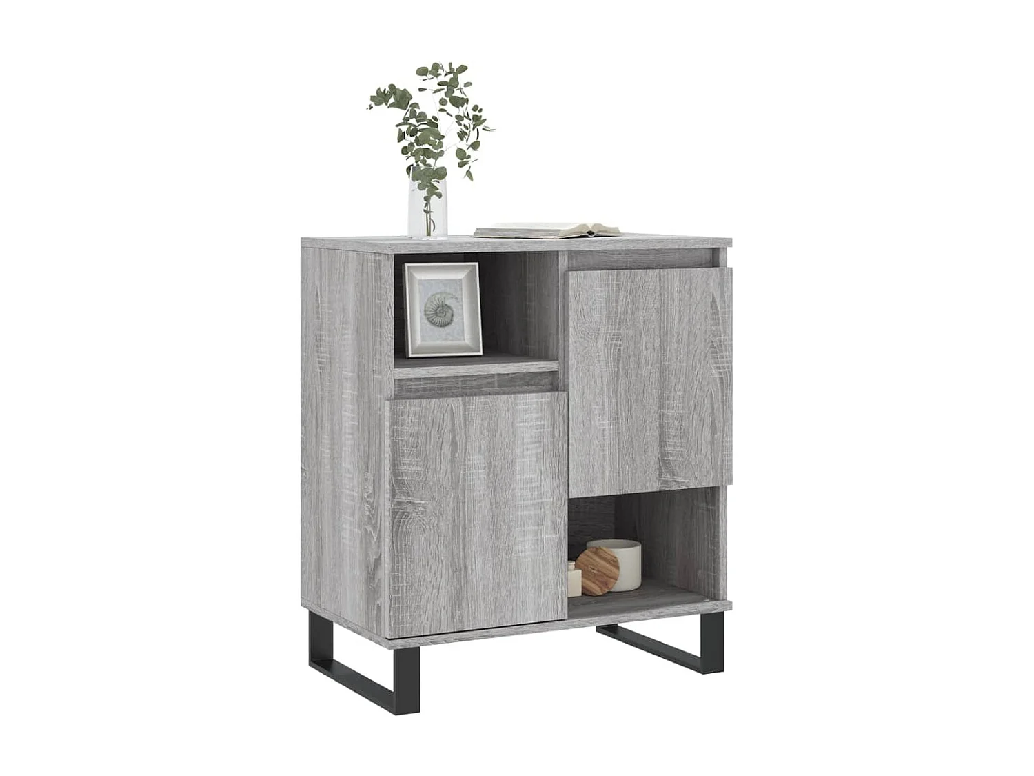 Aparador 60x35x70 cm derivados de madeira cinzento sonoma PT824935