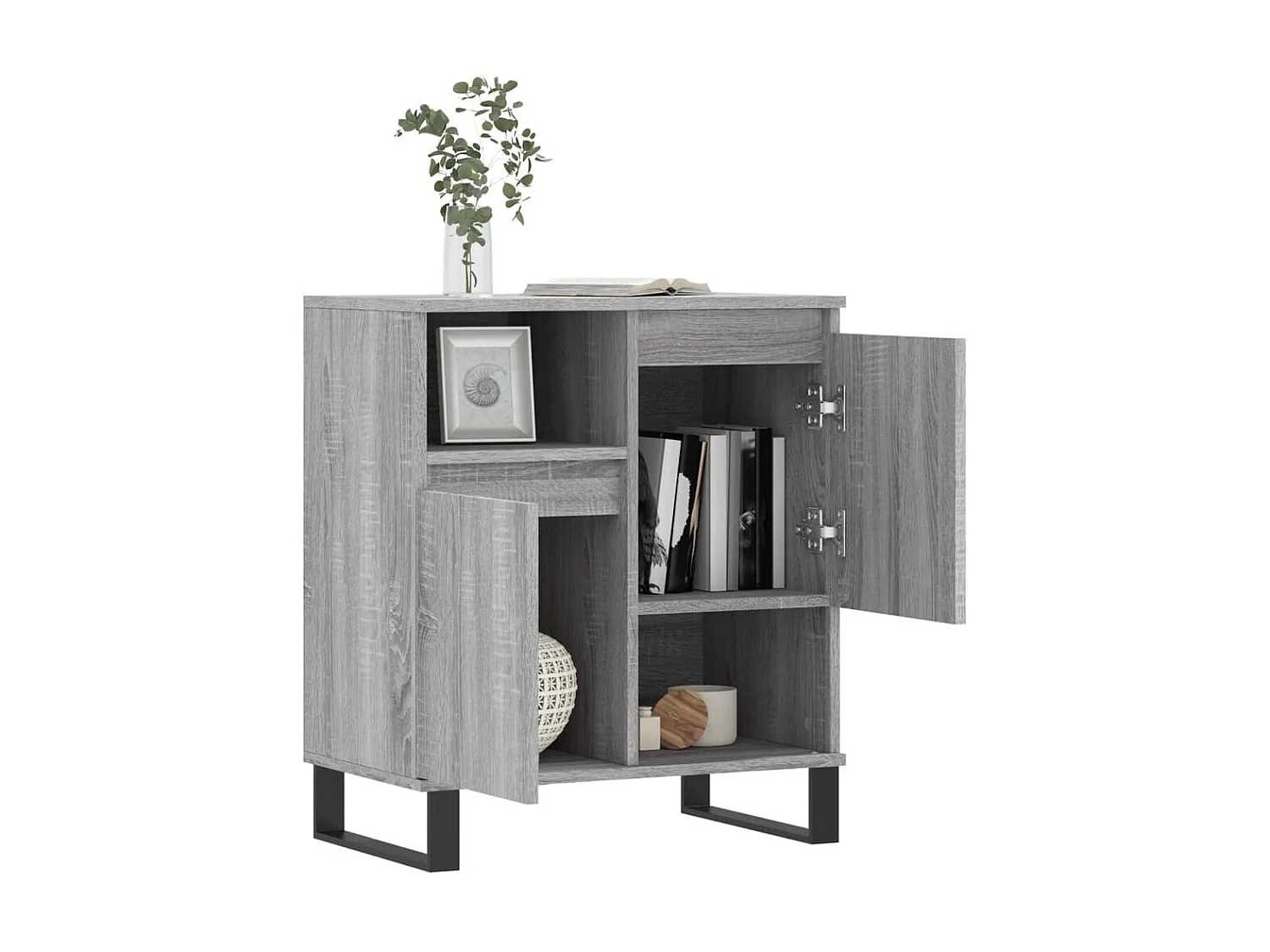 Aparador 60x35x70 cm derivados de madeira cinzento sonoma PT824935