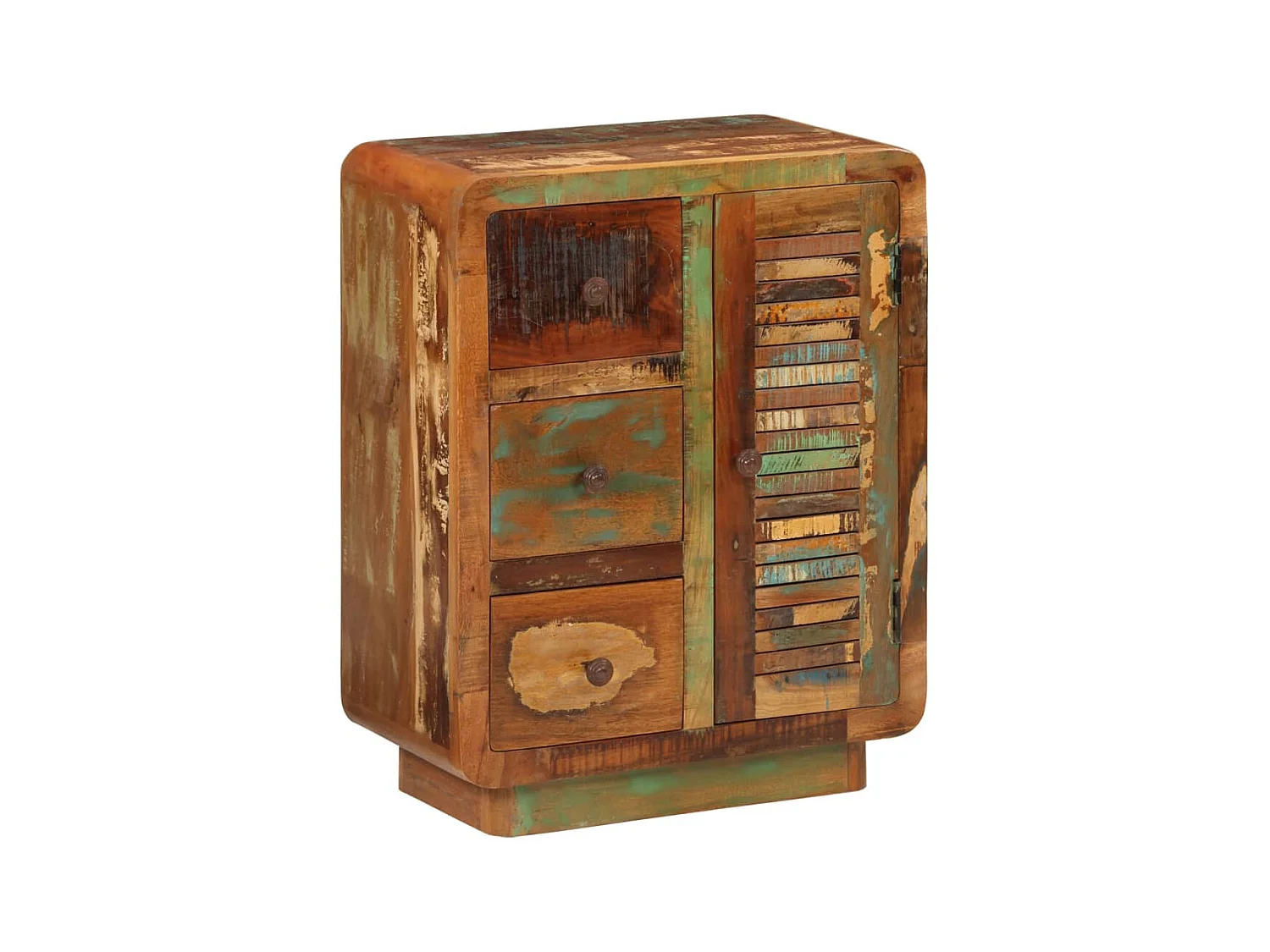 Buffet avec 3 tiroirs 55x30x70 cm bois de récupération massif PEWV64272
