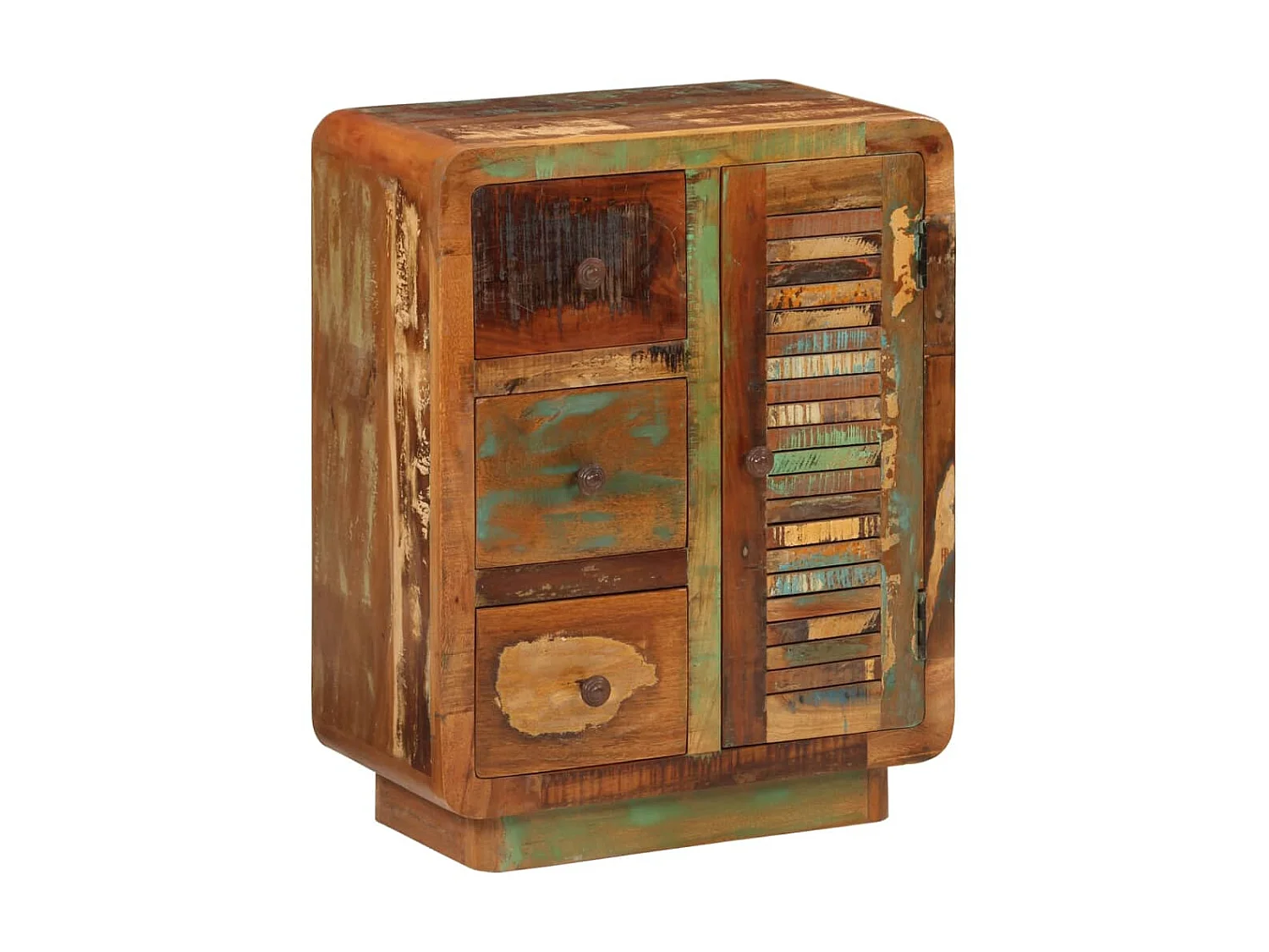 Buffet avec 3 tiroirs 55x30x70 cm bois de récupération massif PEWV64272