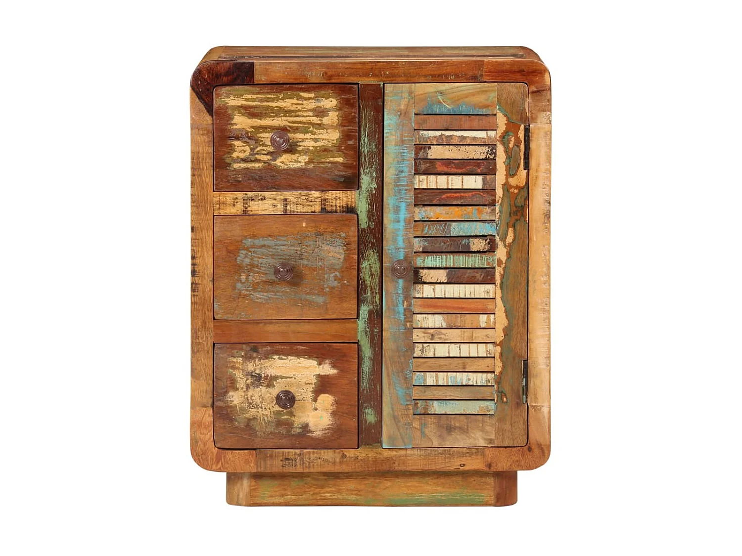 Buffet avec 3 tiroirs 55x30x70 cm bois de récupération massif PEWV64272