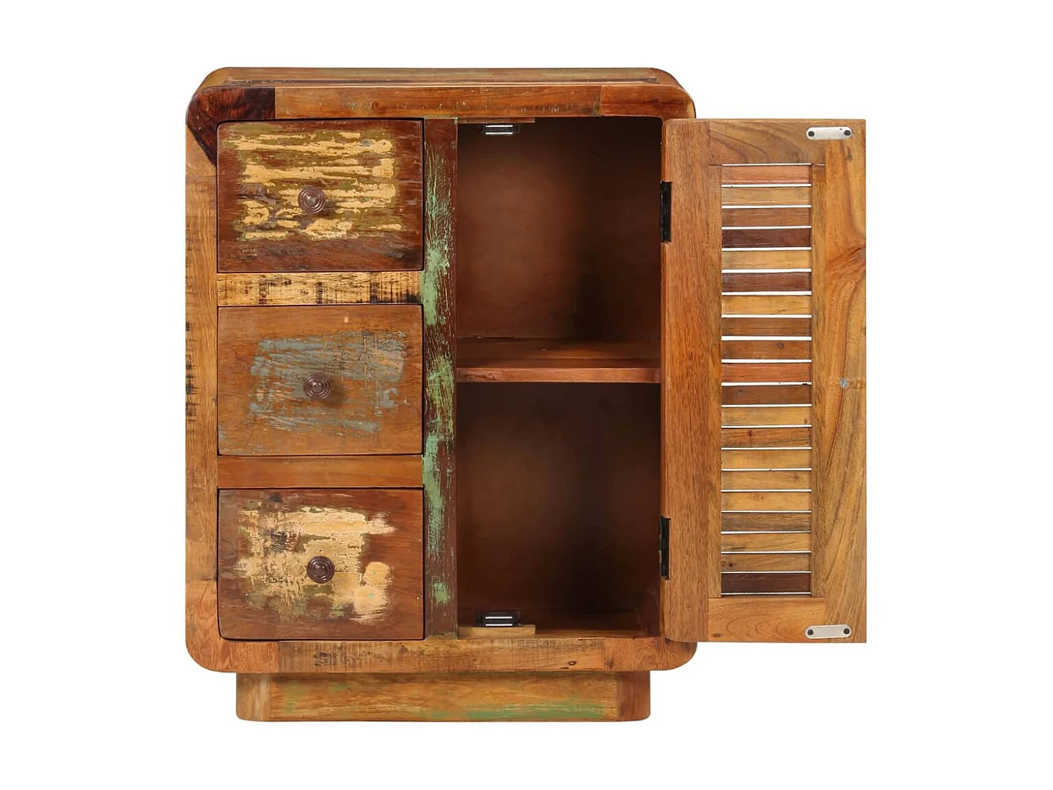 Buffet avec 3 tiroirs 55x30x70 cm bois de récupération massif PEWV64272