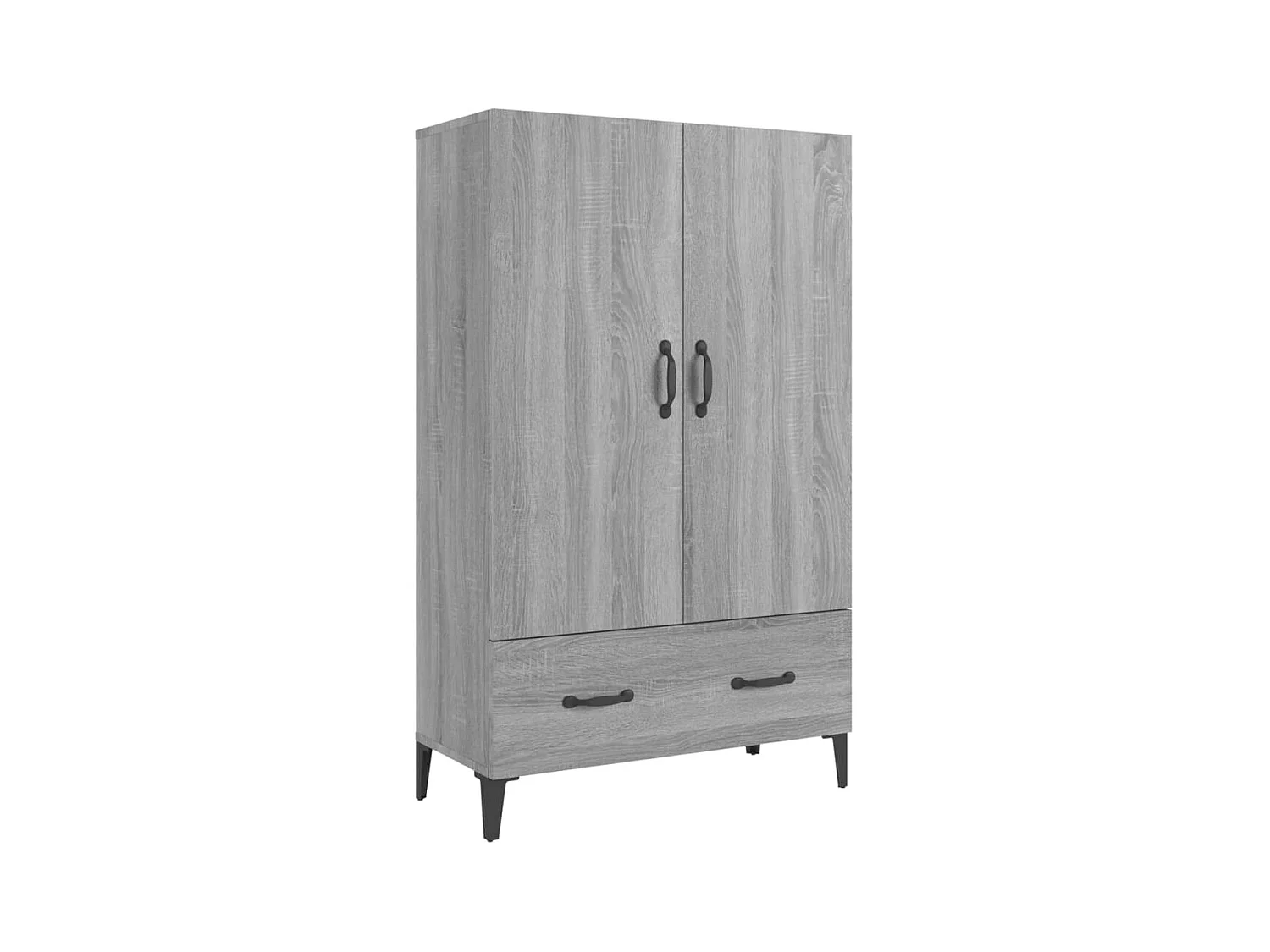 Highboard,Kommode Grau Sonoma 70x31x115 cm Holzwerkstoff -gkd398592