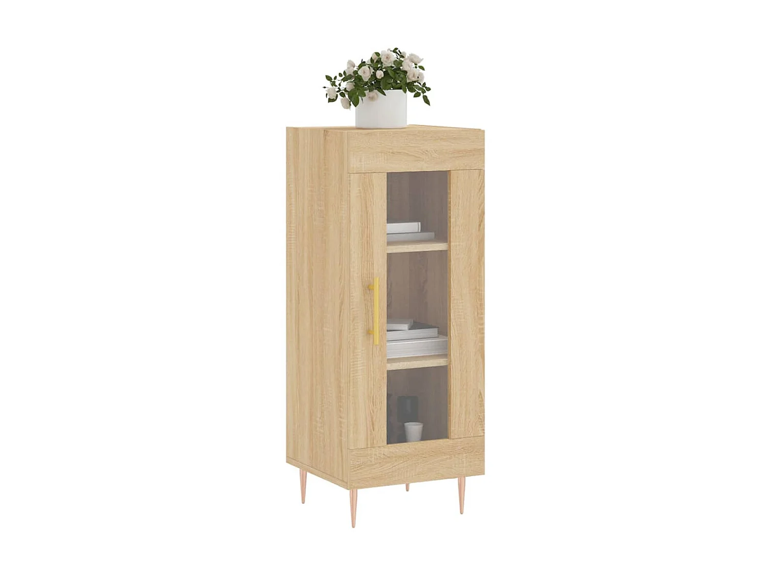 Buffet Chêne sonoma 34,5x34x90 cm Bois d'ingénierie QWE59544