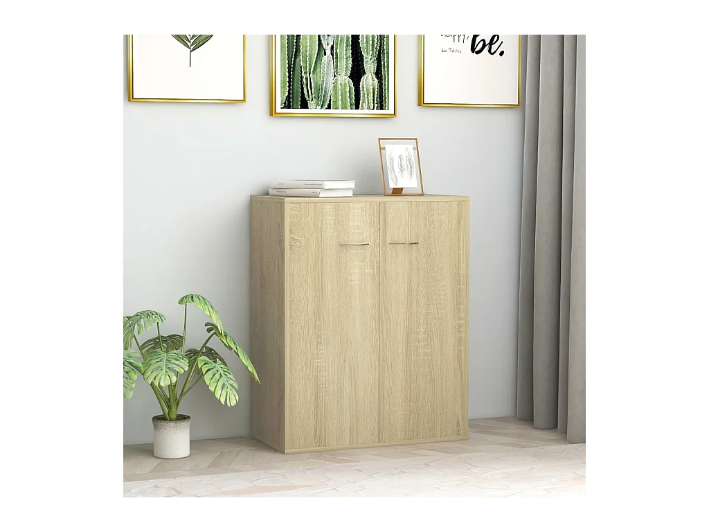Buffet Chêne sonoma 60x30x75 cm Aggloméré EGER72985