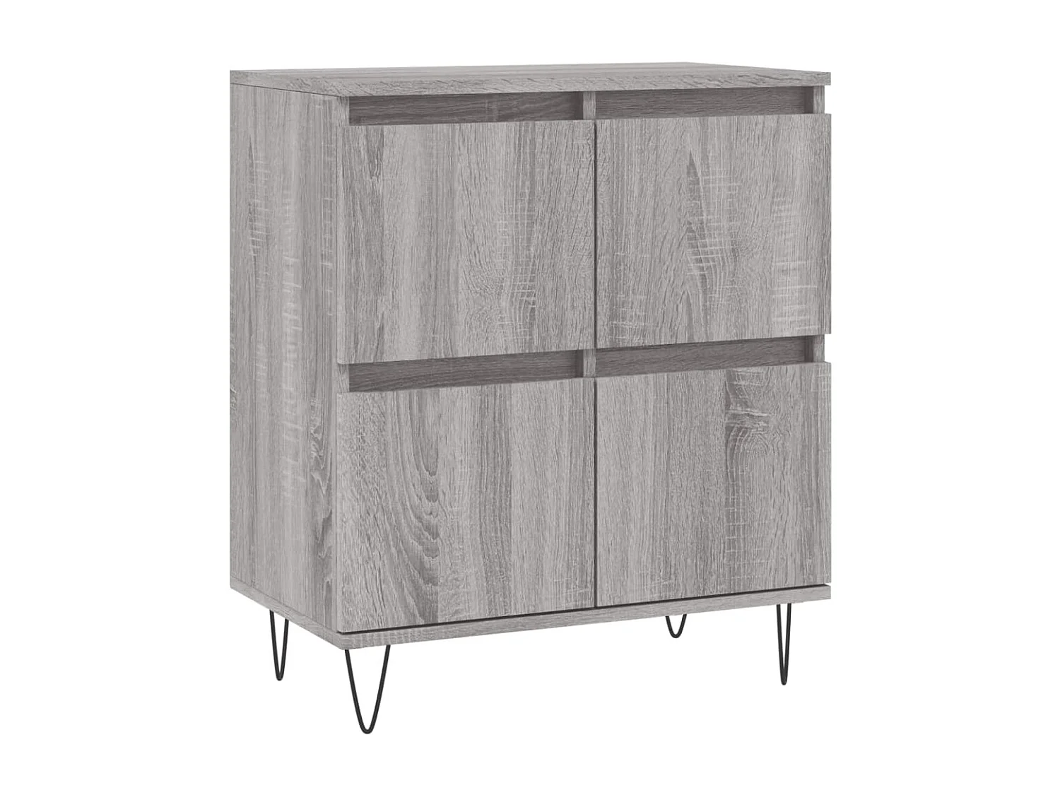 lot de 2 Buffets sonoma gris bois d'ingénierie QWE86793