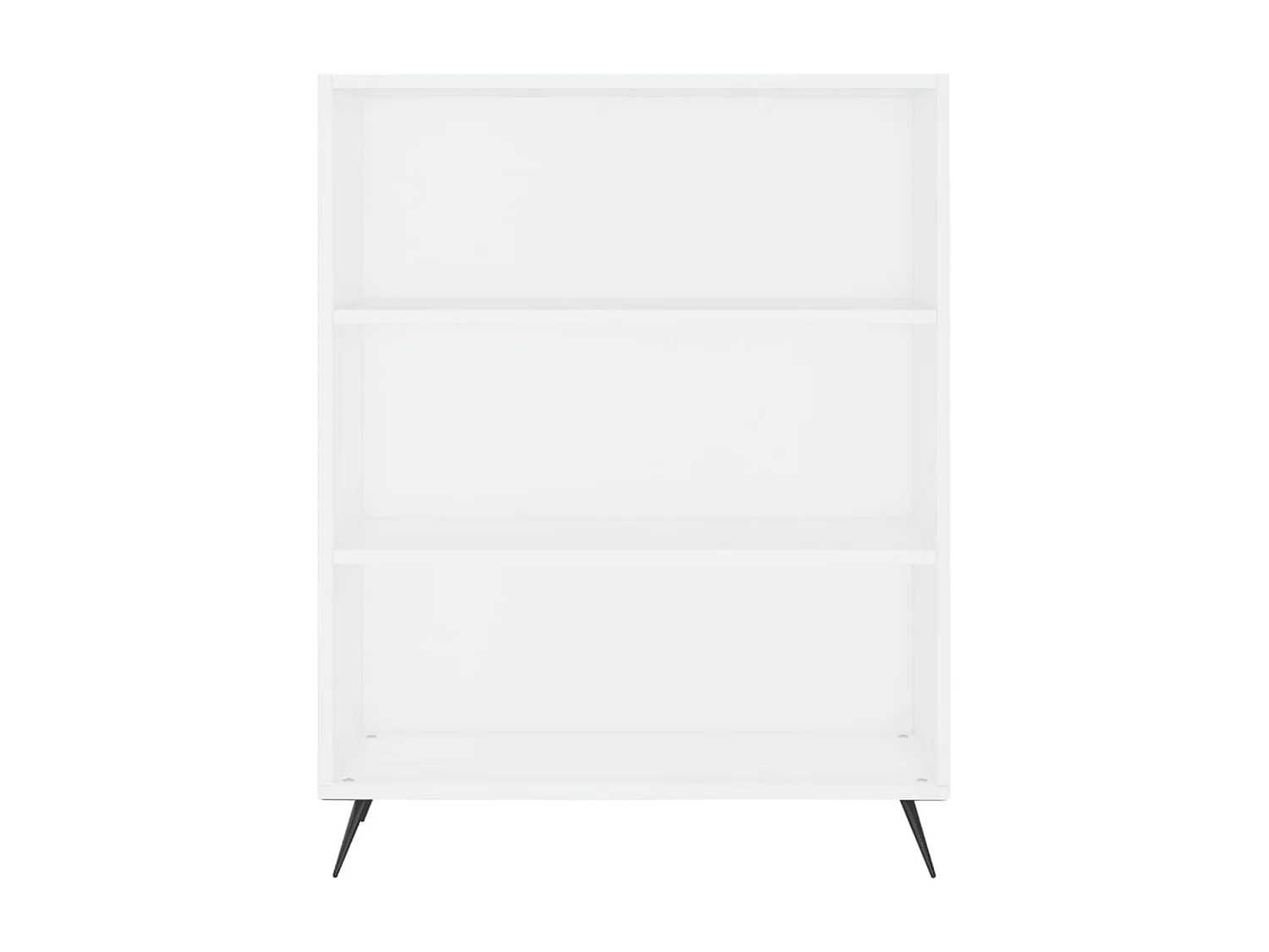 Buffet haut blanc 69,5x32,5x180 cm bois d'ingénierie QWE46874