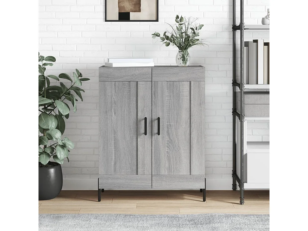Buffet sonoma gris 69,5x34x90 cm bois d'ingénierie QWE56944