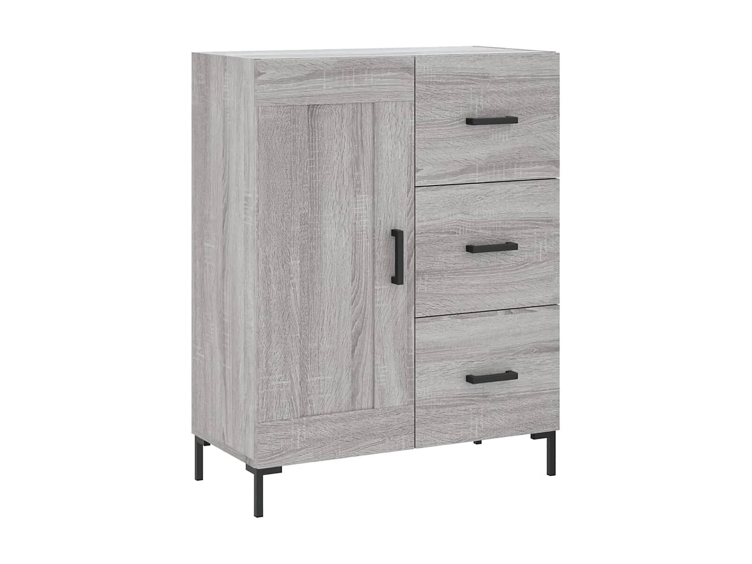 Buffet sonoma gris 69,5x34x90 cm bois d'ingénierie QWE86584