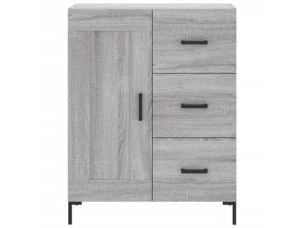 Buffet sonoma gris 69,5x34x90 cm bois d'ingénierie QWE86584