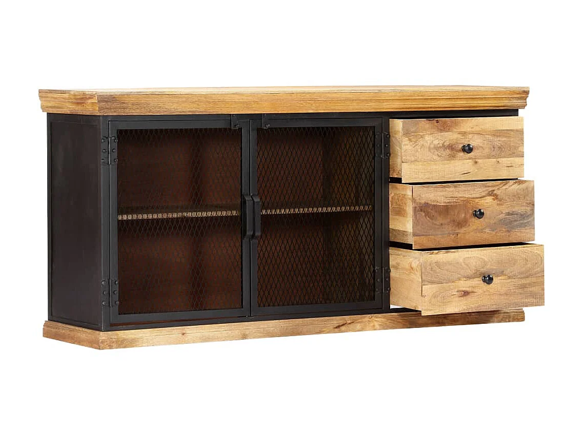 Dressoir 150x40x75 cm massief mangohout NL892299