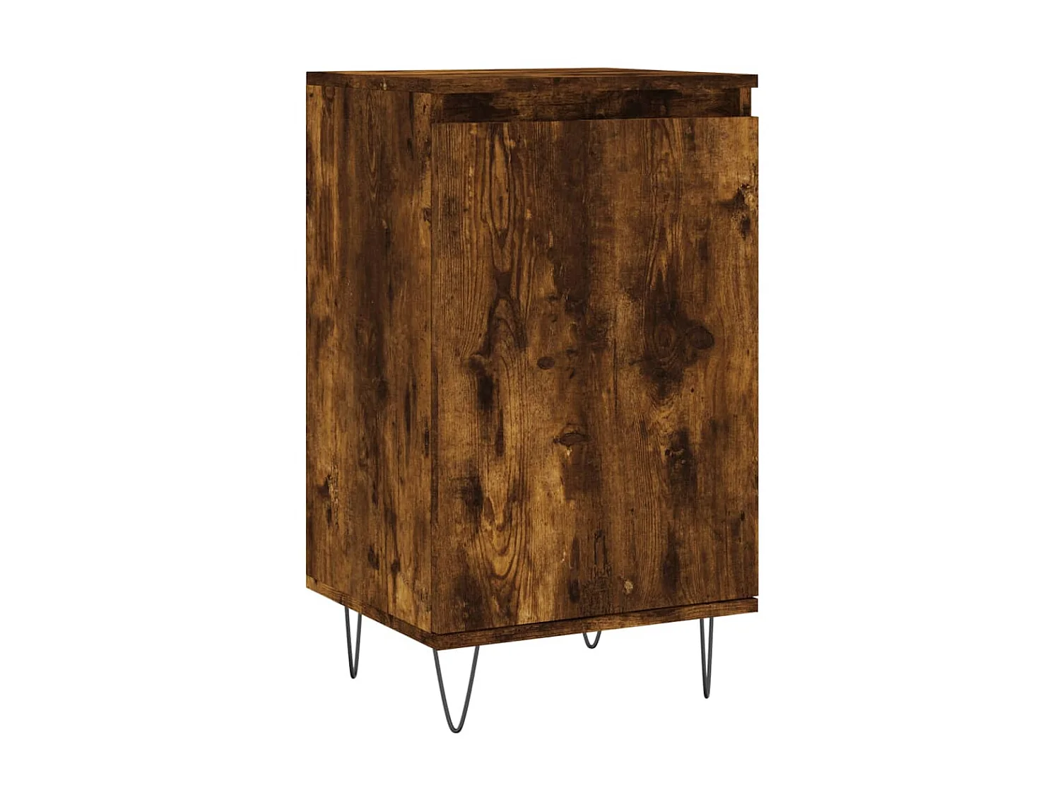 Buffet chêne fumé 40x35x70 cm bois d'ingénierie QWE12511