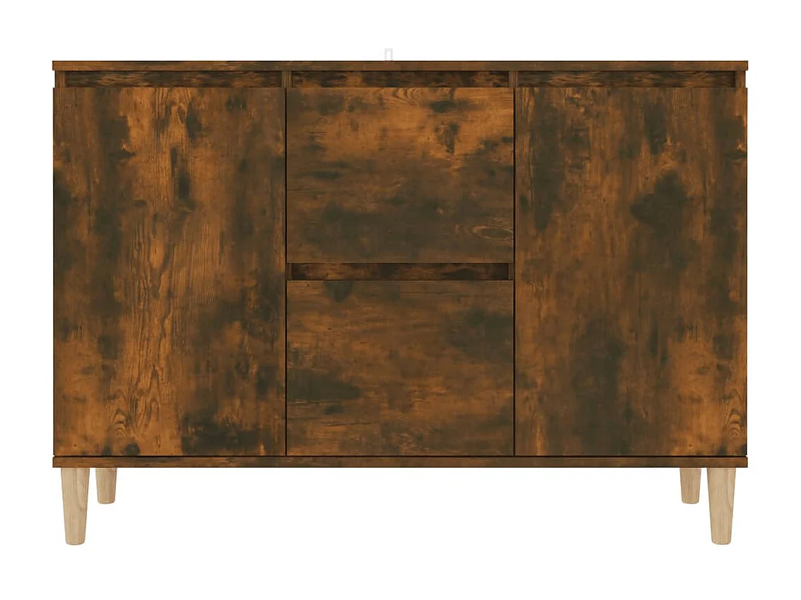 Aparador madera contrachapada color roble ahumado 103,5x35x70cm ES58758